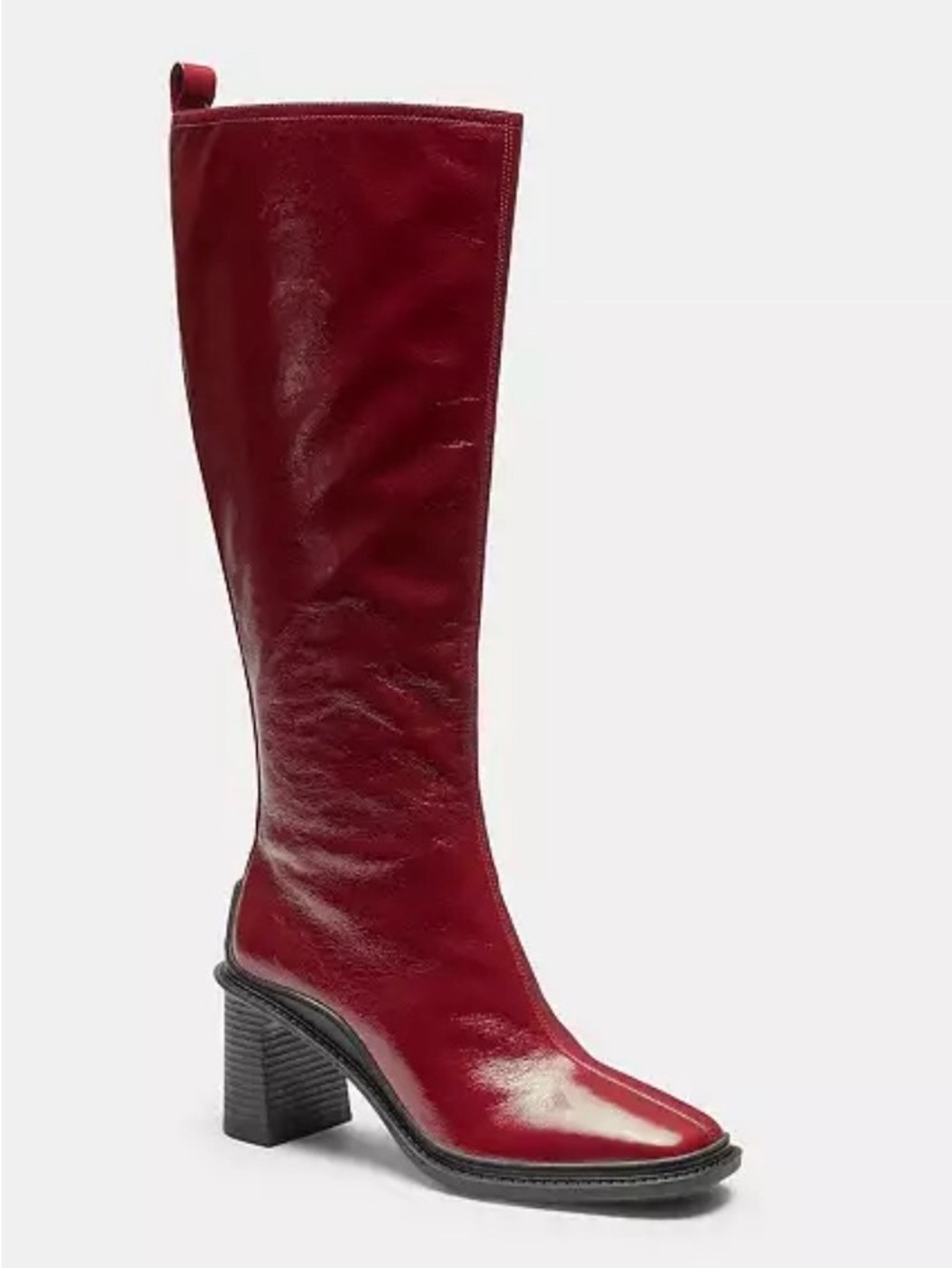 Vintage Joan & David leather Women’s Tall Square-Toe Leather Boots